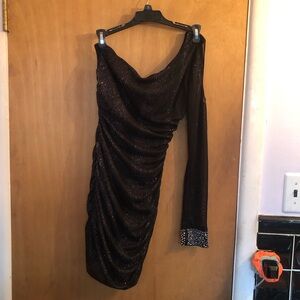 Charlotte russe sparkle one arm dress. Medium size dress.